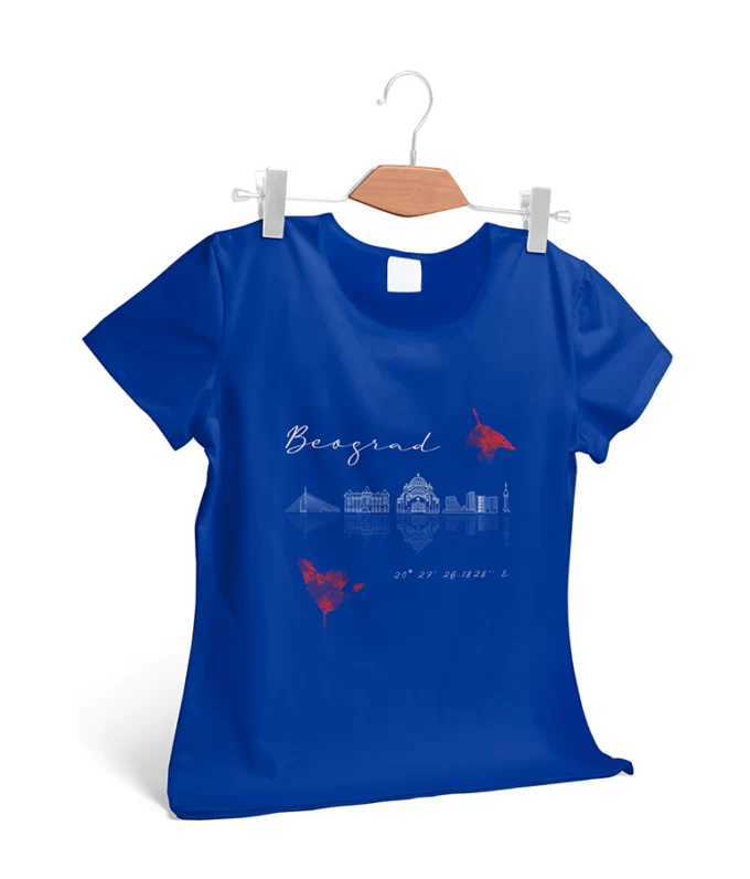 womens t-shirt beograd leaf