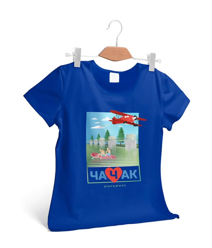 Women's t-shirt Cacak in heart